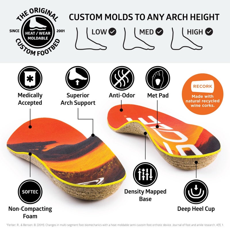 SOLE Performance Medium + Met Pad Insoles - Custom Moldable Orthotic Support for Any Arch Type, Plantar Fasciitis Relief - Mens Size 12/Womens Size 14, 1 Pair - Image 4